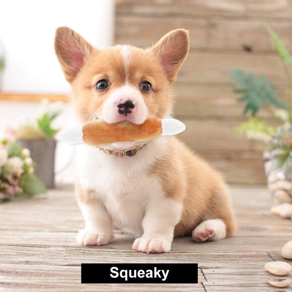 Dog Squeaky Toys, Plush Small Dog Toys for Dogs, Stuffed with Squeakers,12 pcs P - Picture 4 of 7